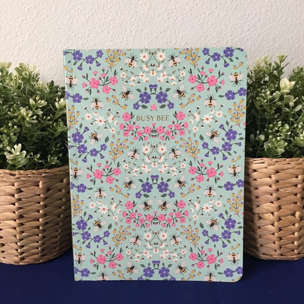 Trendy Cottagecore Busy Bee Notebook
